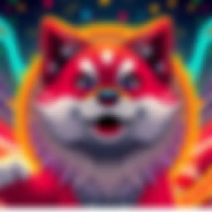 A graphic representation of Saiko Inu, a new memecoin, with vibrant colors and a happy dog mascot symbolizing community and growth in crypto.