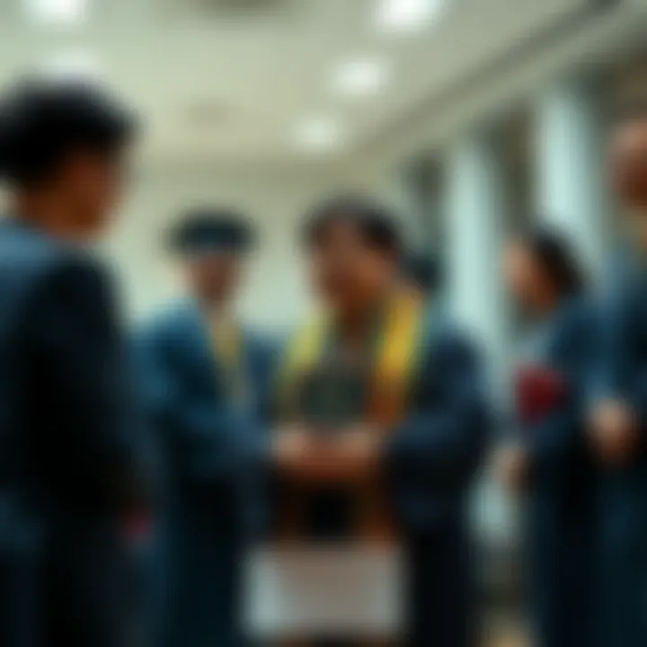 Satori Nakamoto receives an award at West Virginia University, surrounded by faculty and students in an academic setting.