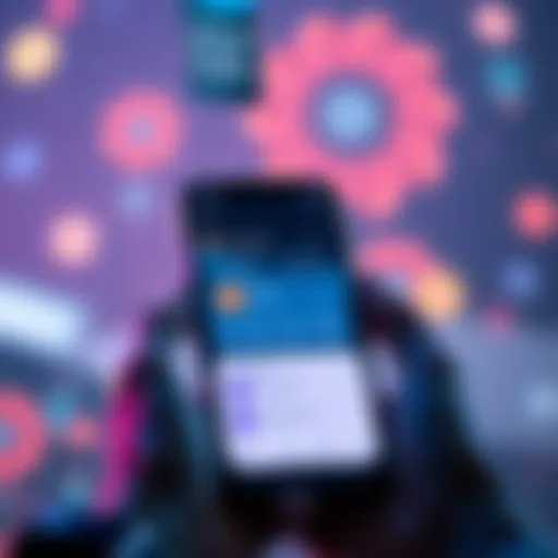 A smartphone displaying the SaucerSwap Wallet app interface, showcasing accessible DeFi features.