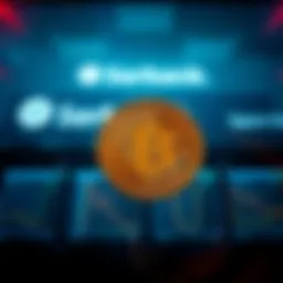 Sberbank logo with Bitcoin symbol overlay, representing acceptance of cryptocurrency for loans
