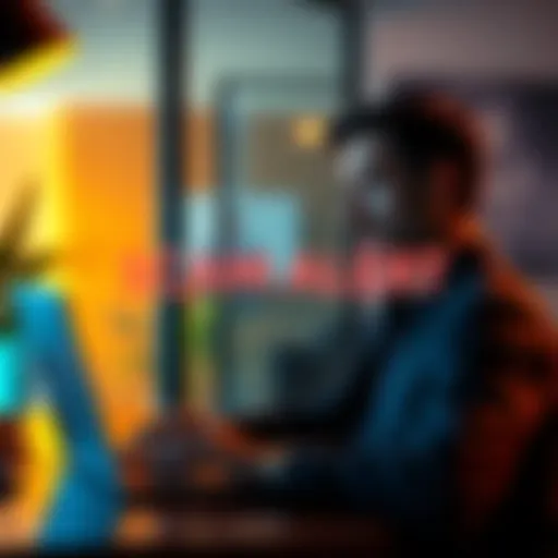 A person receiving a scam request on a video call via Google Meet, looking concerned with a laptop in front of them.