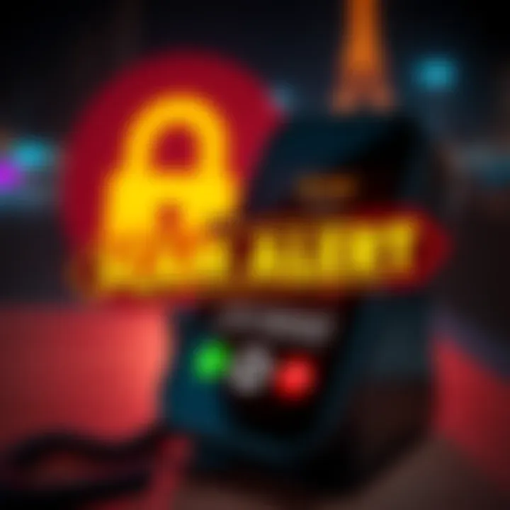 Scam Alert for Ledger Wallet Users A warning graphic showing a phone ringing with the number +33187683621, alerting people to a scam posing as Ledger wallet support, with a secure lock symbol in the background.