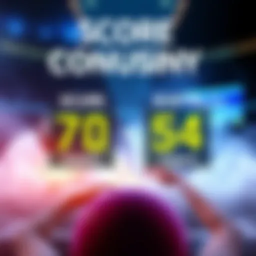 A graphic showing two different scores for a player, one labeled 70 points and the other 54 points, highlighting the discrepancy.