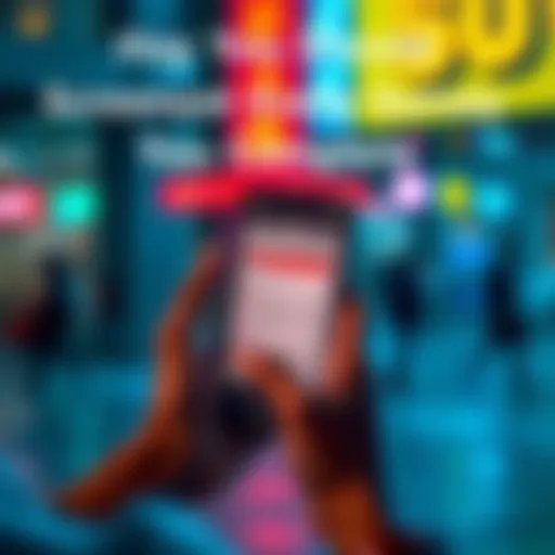 A person showing a completed survey on their phone screen while capturing a screenshot