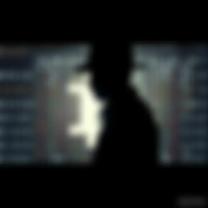 A silhouette of a person with binary code in the background, representing the search for Bitcoin's creator, Satoshi Nakamoto.