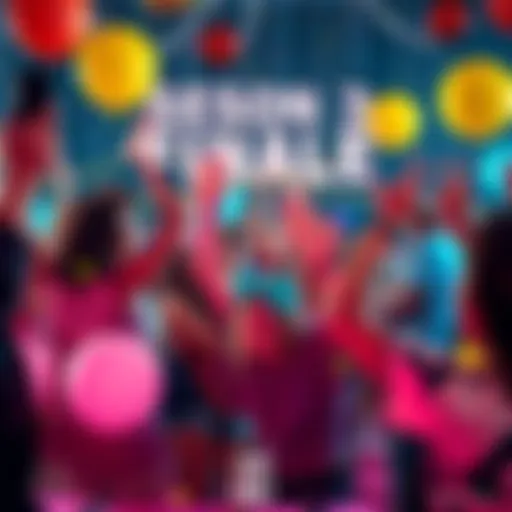 Fans celebrating the exciting Season 3 finale with balloons and decorations