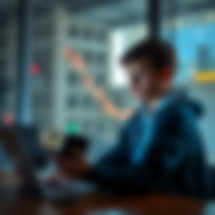 An 18-year-old looks at different self-custody crypto wallets on a laptop, considering options for safe storage.