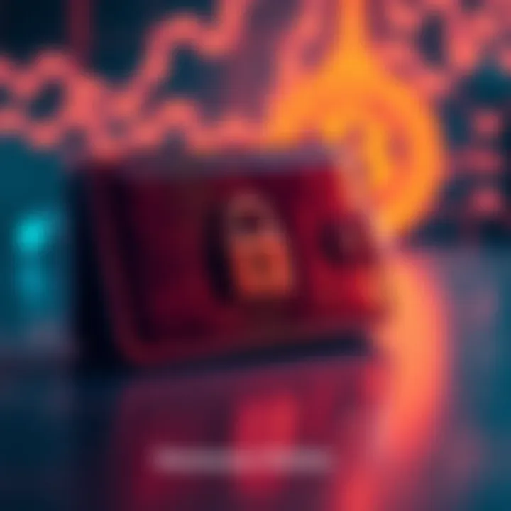 Secure Hardware Wallet A secure hardware wallet displayed with a lock symbol, emphasizing its safety after a data breach alert.