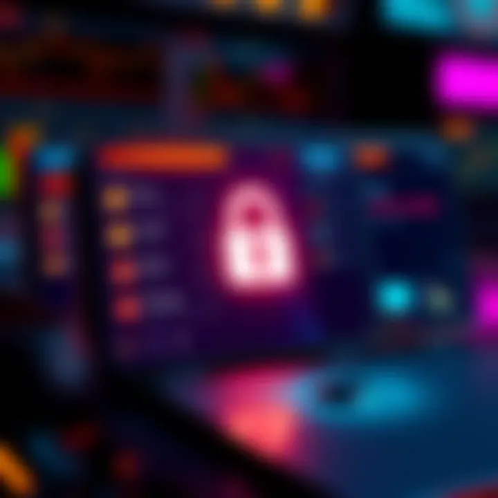 Secure Hot Wallet for Bitcoin A digital wallet interface displaying Bitcoin and crypto options with a lock symbol for security