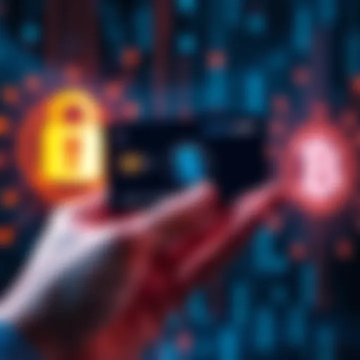 Self-Custodial Crypto Card A hand holding a self-custodial crypto card with digital wallet symbols in the background, representing secure transactions.