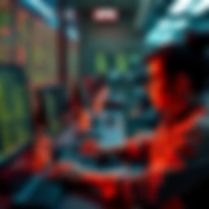 Person managing assets with a computer, emphasizing self custody and asset protection