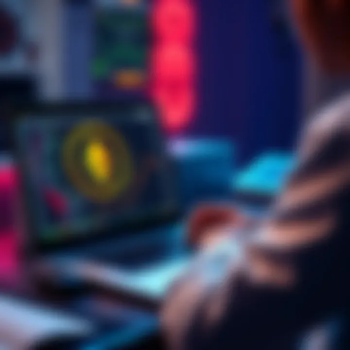 A person setting up a self-hosted payment processing system on their laptop, with Monero logo visible on the screen.