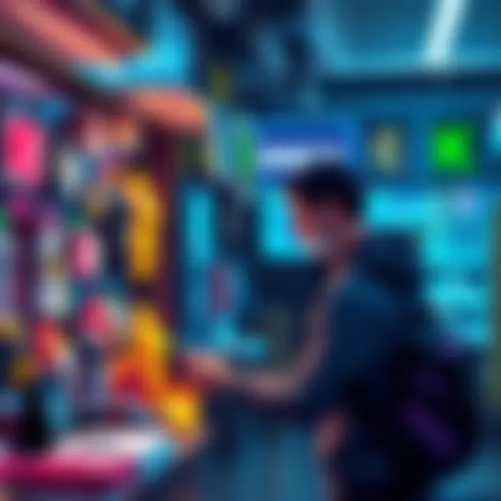 A person listing various products for sale on Crypto Corner Shop using Kaspa cryptocurrency