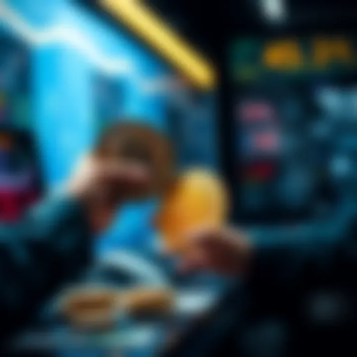 A person exchanging Bitcoin for Australian Dollars at a cryptocurrency exchange