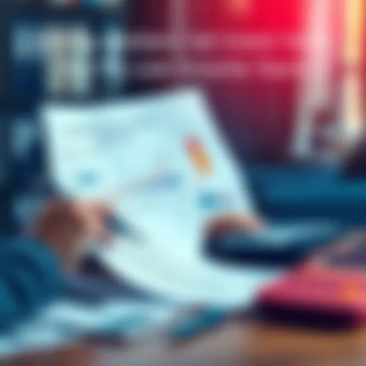 A person calculating taxes while looking at investment documents and a calendar showing low-income years
