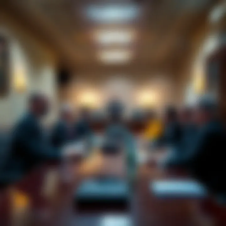 Senate Banking Committee members discussing the Crypto Market Structure Bill during an official meeting