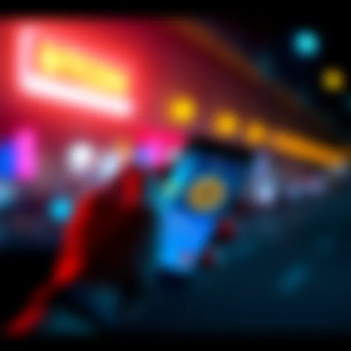 A person using a smartphone to send Bitcoin with a digital wallet app on the screen