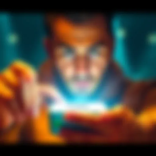 A person sending cryptocurrency using a phone, showing just a phone number on screen and a confused expression