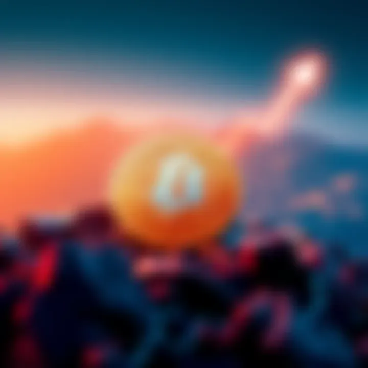 Visual representation of SHIB cryptocurrency with upward trend, symbolizing potential growth by 2026.