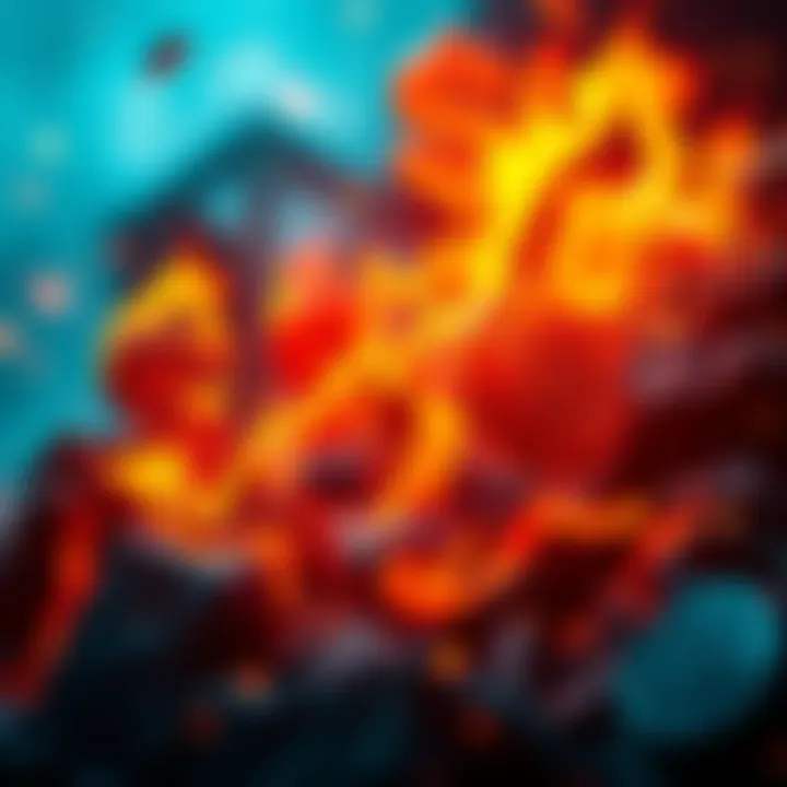 A graphic showing a dramatic increase in SHIB token burns with flames and currency symbols
