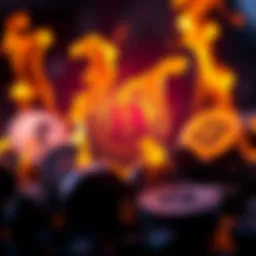 Graphic showing SHIB tokens burning with logos of Robinhood, Binance, and Coinbase surrounding the flames