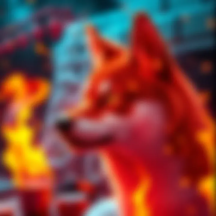 A visual representation of Shiba Inu tokens burning, symbolizing increased network activity and community engagement