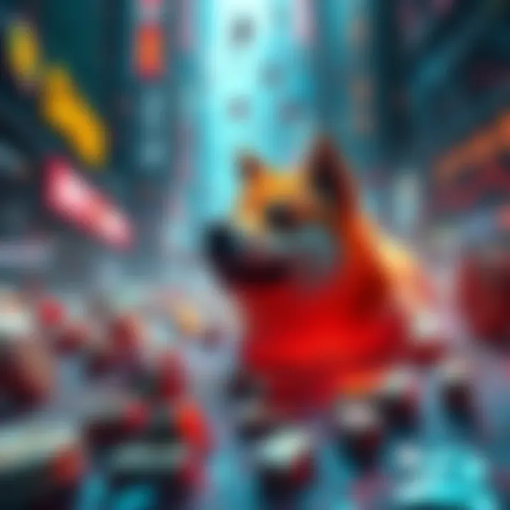 A visual representation of billions of Shiba Inu tokens being transferred to various exchanges, highlighting bearish market movements.