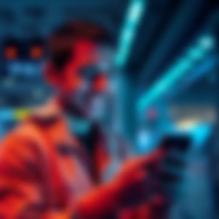 Simple Crypto Transaction A person happily using a smartphone to complete an easy cryptocurrency transaction with a satisfied expression.