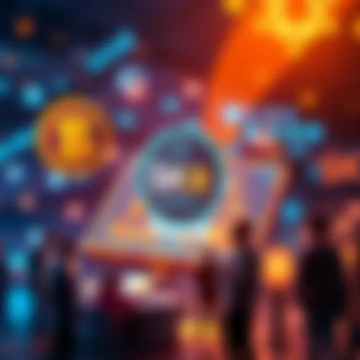 SKR Airdrop Announcement Graphic showing Solana Seeker tokens with digital representation of a mobile ecosystem and people discussing strategies