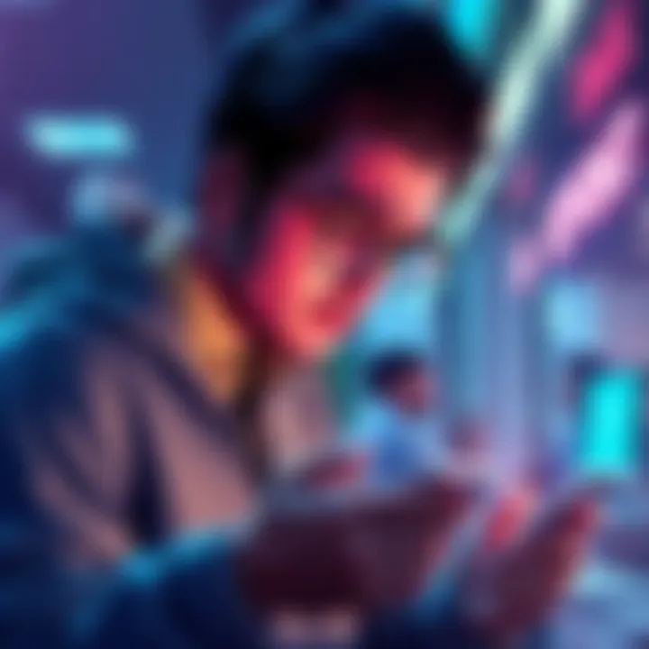 A frustrated person checking their Cake Wallet for slow transactions with Exolix service