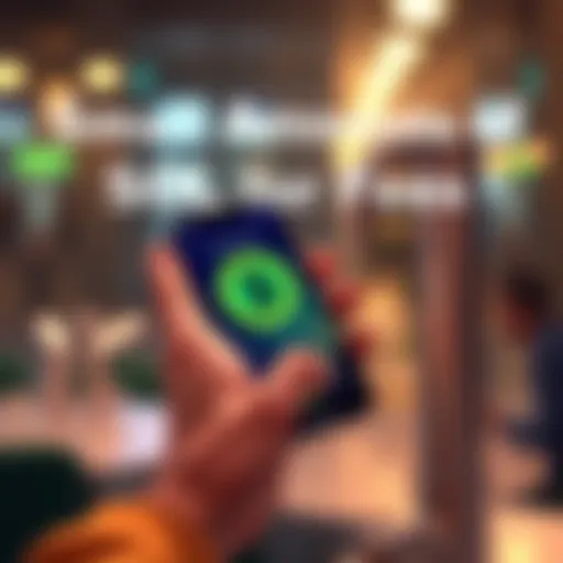 A person using a smartphone to access a crypto faucet for small amounts of SOL to cover transaction fees.
