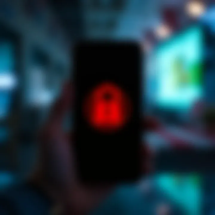 A smartphone displaying a locked screen, representing Revolut's new screen lock requirement for account access.