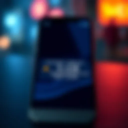 Smartphone Storage Alert A smartphone screen displaying a storage warning message, indicating high storage usage for an app.