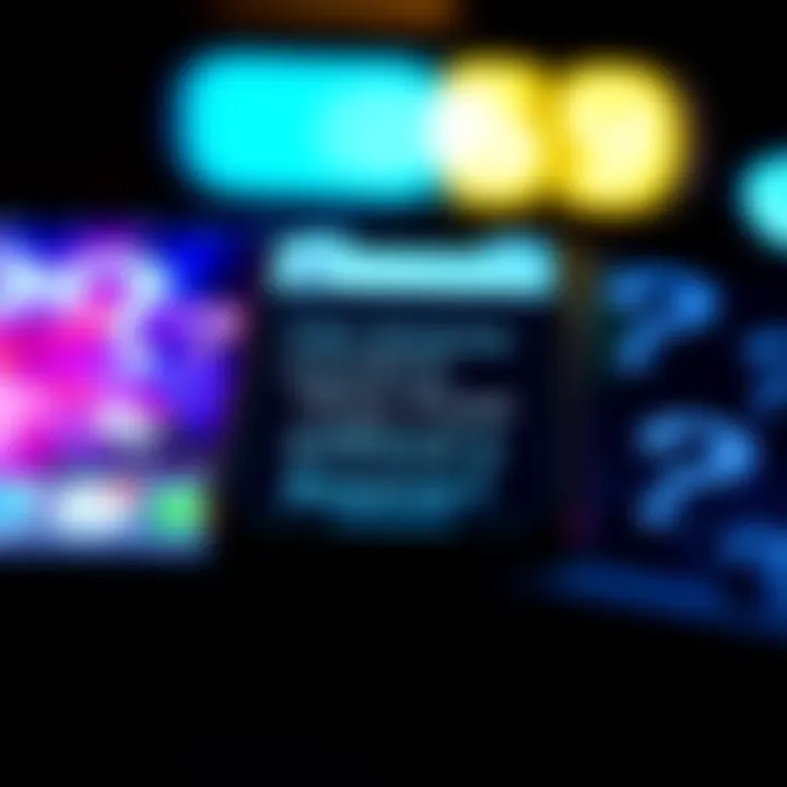 A close-up of a smartphone screen displaying a social media post asking for confirmation about information, surrounded by question marks.