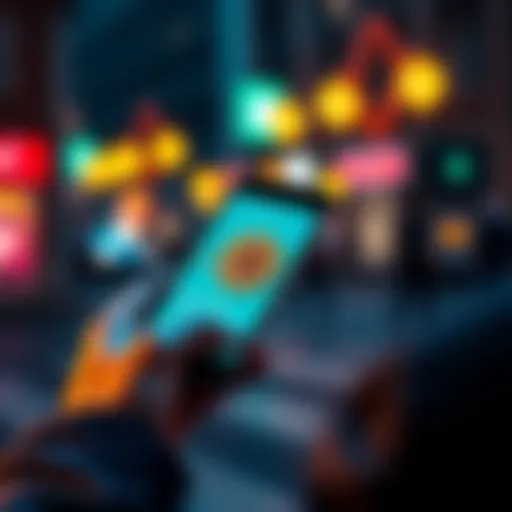 A person using a smartphone to send Bitcoin to an external wallet using the SoFi app