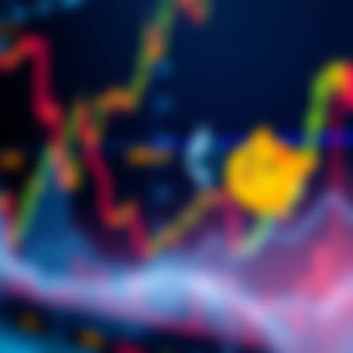 Solana Dips and Dogecoin Rises Graph showing Solana's drop while Dogecoin's value increases against a background of Bitcoin and Ethereum's losses.