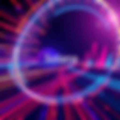 An illustration showing the Solana logo with speed lines, representing network improvements and new launches.