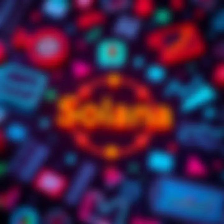 Solana logo surrounded by symbols representing prediction markets like charts and betting slips