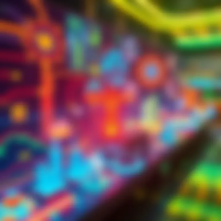 A vibrant graphic showcasing various Solana projects and innovations gaining attention in 2025, featuring bright colors and tech elements.