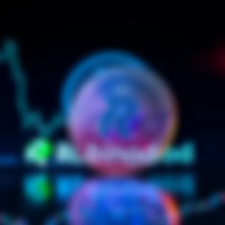 Solana Cryptocurrency on Robinhood A representation of the Solana cryptocurrency symbol with the Robinhood logo in the background, showing a digital trading platform concept.