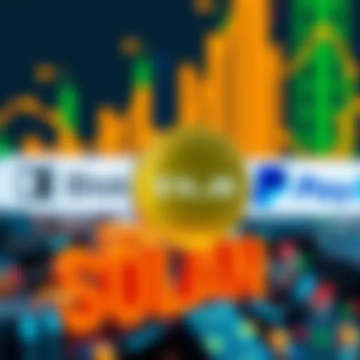 Graphic showing Solana's stablecoin supply reaching $16.6 billion with logos of BlackRock and PayPal in the background