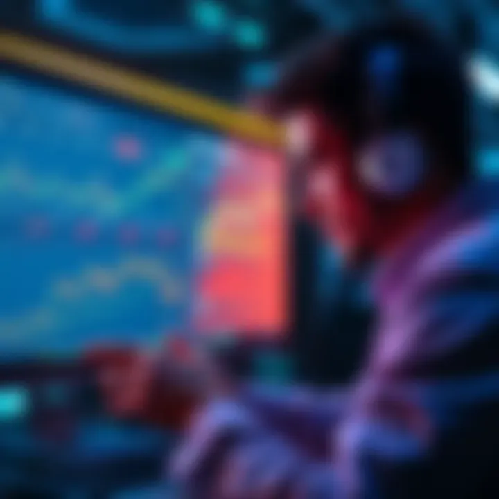 A person analyzing a screen showing Solana staking options on Kraken with financial graphs and charts.