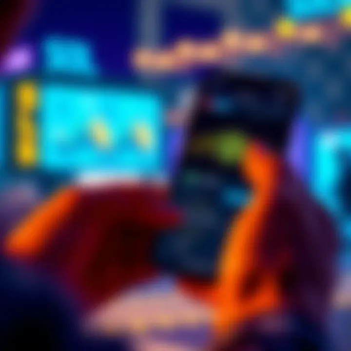 A person using a smartphone to stake Solana on the Phantom wallet, showing a digital interface with SOL tokens and staking options.