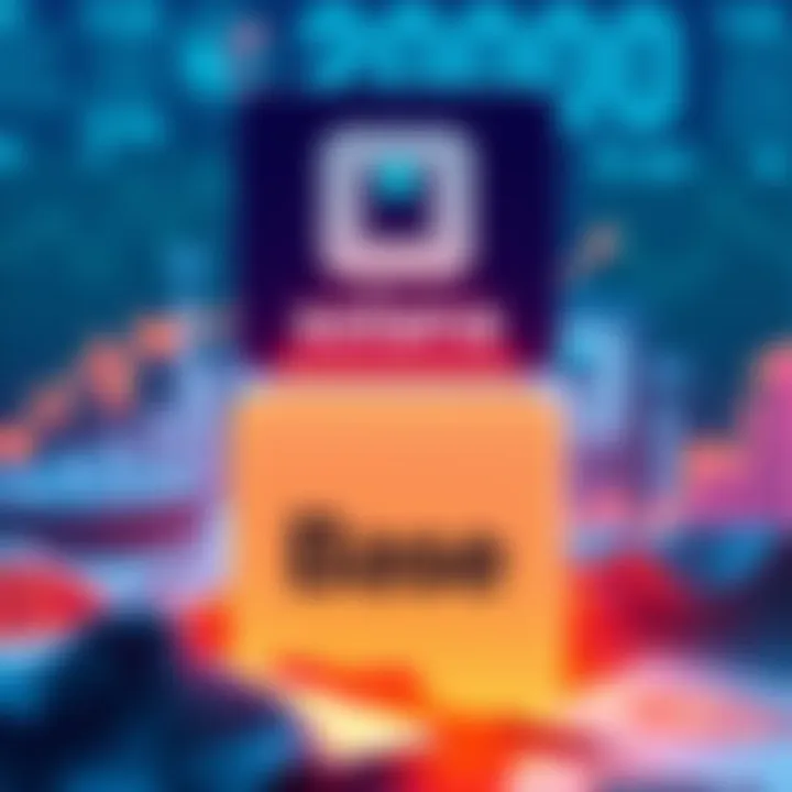 A digital graphic showing Solana's logo rising above Base's logo, symbolizing its lead in agentic payment transactions, with a backdrop of financial symbols and graphs indicating growth.