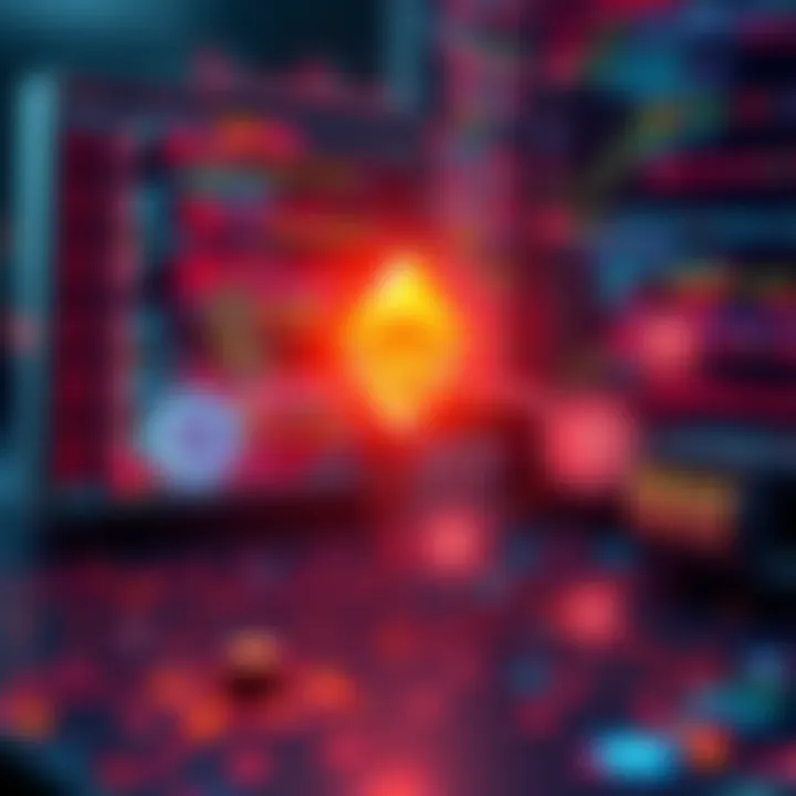 A visual representation of a developer creating an API for Solana transactions, illustrating the connection between Ethereum and Solana blockchains, with clear code snippets and transaction icons.