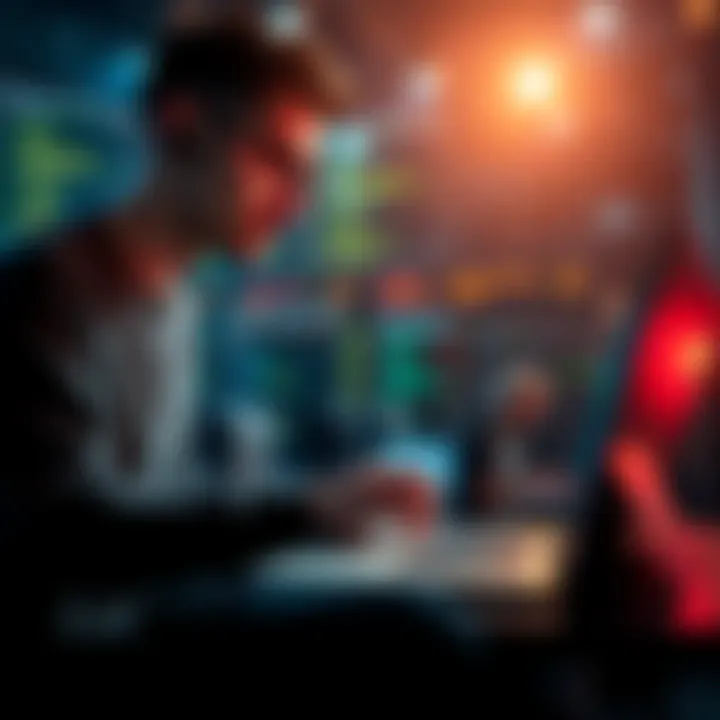 A developer coding in Solidity, focused on contributing to an open-source project on a laptop.