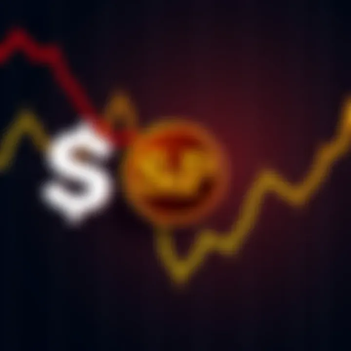 S&P Downgrades USDT Dollar Peg Rating A graph showing a downward trend in USDT's dollar peg rating with a prominent S&P logo