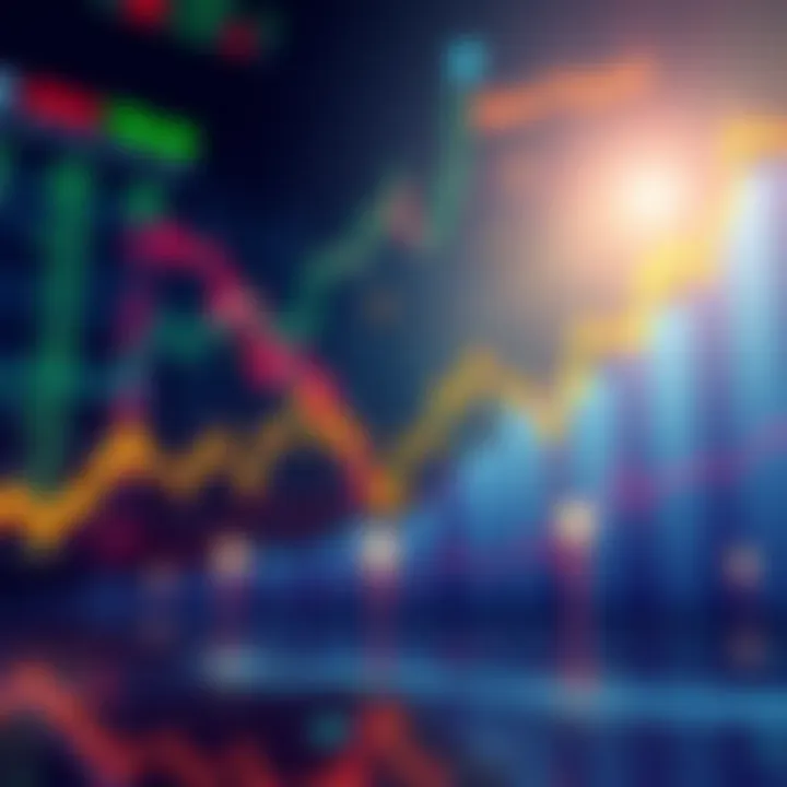 Illustration of a stock market graphic showing climbing charts and investment opportunities, symbolizing the SPCX IPO in Poland.