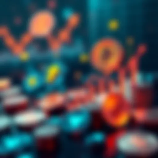 A visual representation of various stablecoin icons and graphs indicating yield growth, symbolizing the top earning opportunities in stablecoin liquidity.