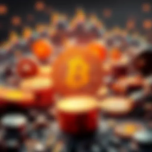 A visual representation of stablecoins being put to work, illustrating the concept of earning yield through innovative solutions, with coins depicted in an active state, surrounded by symbols of growt...